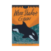 Cover of Where Shadows Grow by Alanna Peterson. An orca whale dives into a turquoise sea beneath an orange sunset.